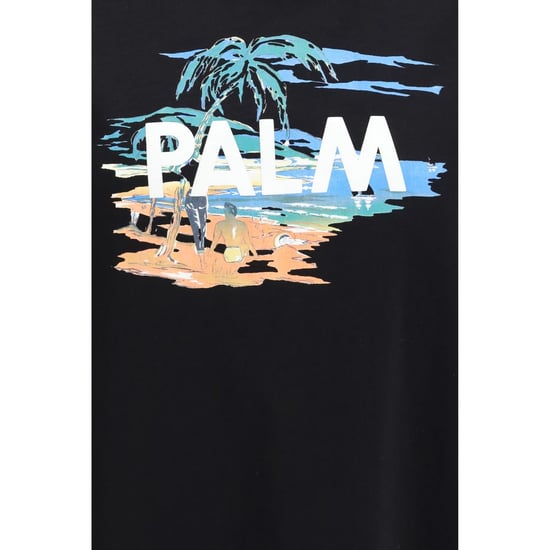 Palm Angels Black Cotton T-Shirt - Image 3