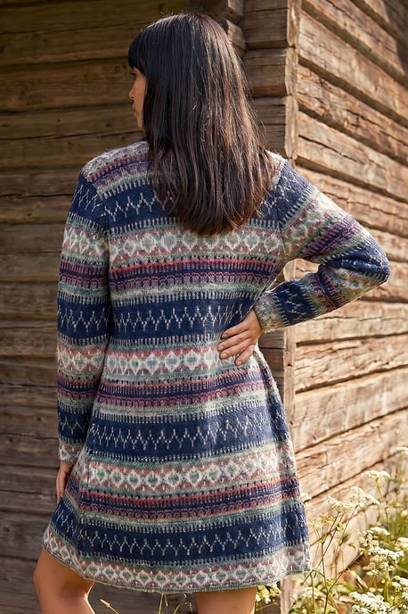 Petite Aztec Longline Cardigan - Image 3