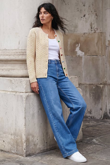 Speckled Heart Cardigan - Image 3