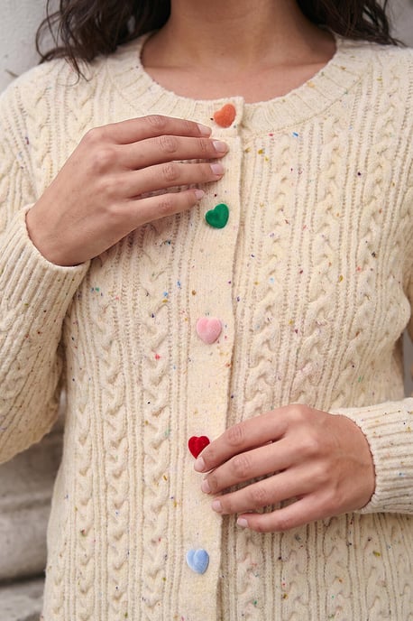 Speckled Heart Cardigan - Image 4