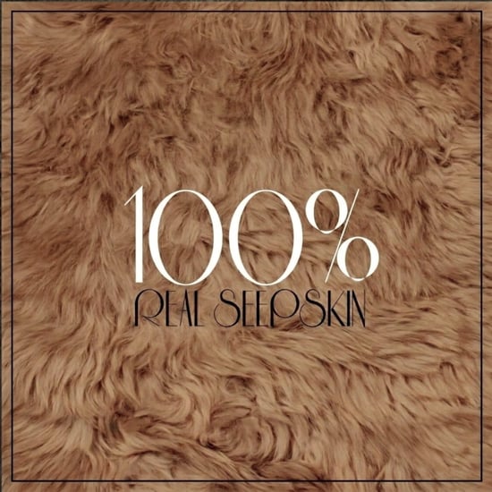Genuine Toffee Brown Sheepskin Natural Silky Soft Fluffy Real Wool Rug - Image 4