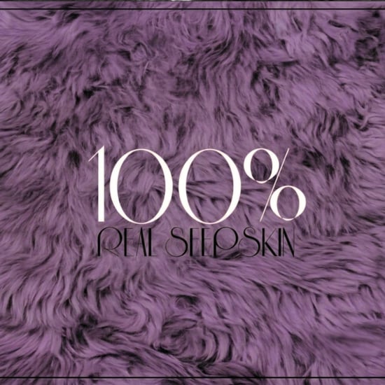 Genuine Bright Violet Sheepskin Natural Silky Soft Fluffy Real Wool Rug - Image 4