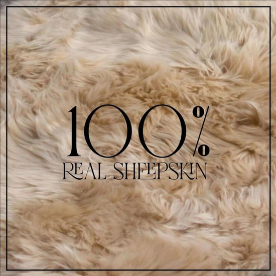 Genuine Sheepskin Mushroom Quad Natural Fluffy Silky Soft Real Wool Rug - Image 5
