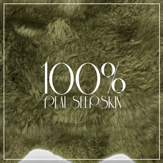 Genuine Sheepskin Green Double Natural Fluffy Silky Soft Real Wool Rug - Image 5