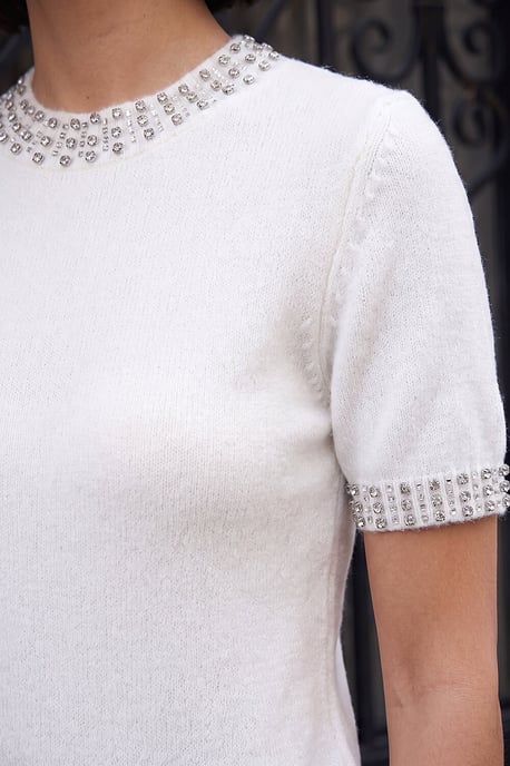 Embellish Trim Knit Jumper - Image 4