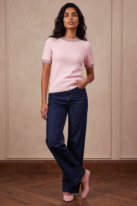Embellish Trim Knit Jumper - Image 3
