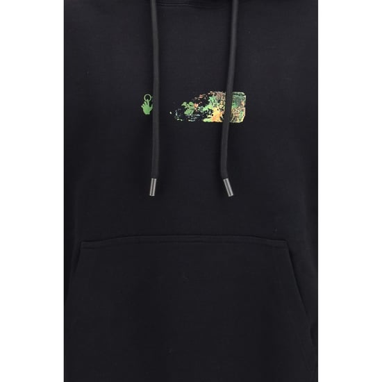 Off-White Black Cotton Sweatshirt - Image 3