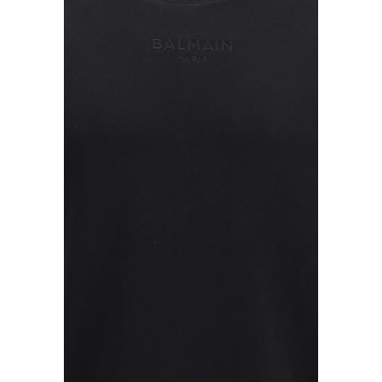 Balmain Black Cotton Sweatshirt - Image 3
