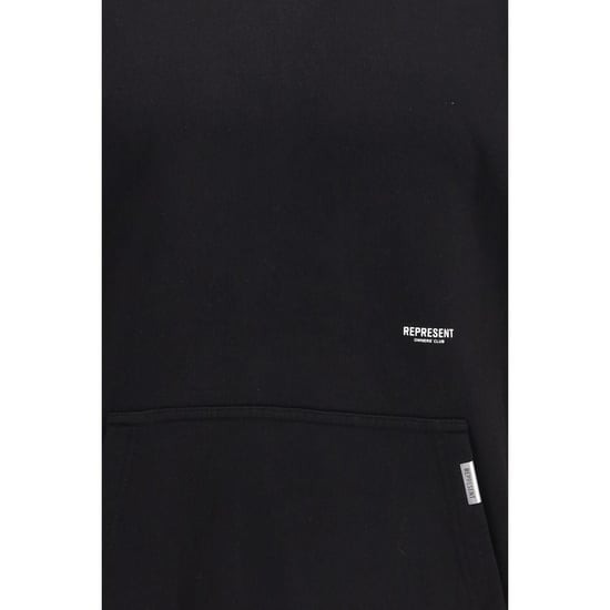 Represent Black Cotton Sweatshirt - Image 3