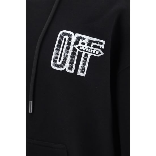 Off-White Black Cotton Sweatshirt - Image 3