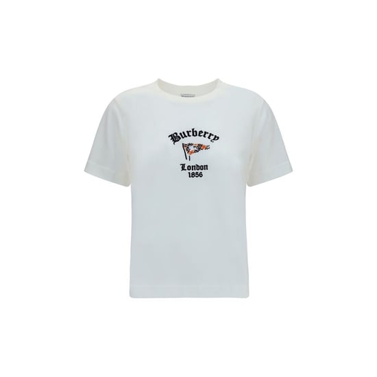 Burberry White Cotton T-Shirt - Image 1