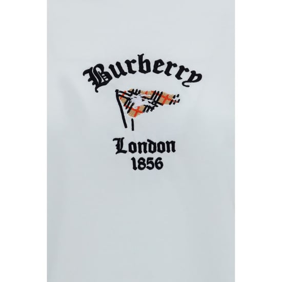 Burberry White Cotton T-Shirt - Image 3