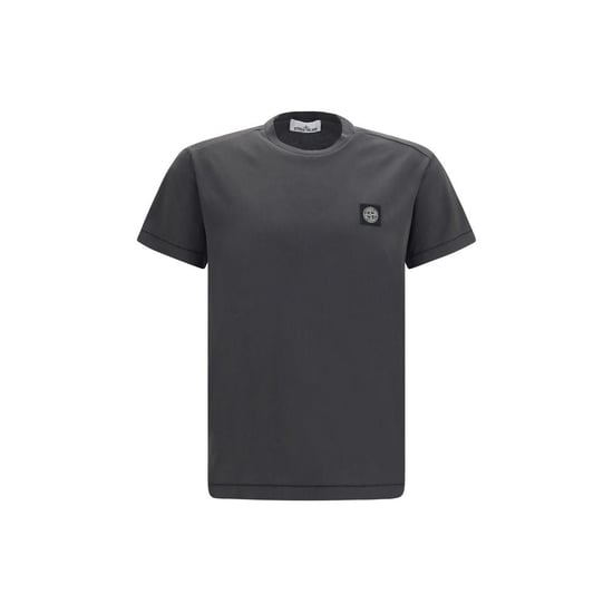 Stone Island Gray Cotton T-Shirt - Image 1
