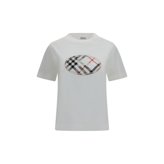 Burberry White Cotton T-Shirt - Image 1