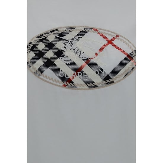 Burberry White Cotton T-Shirt - Image 3