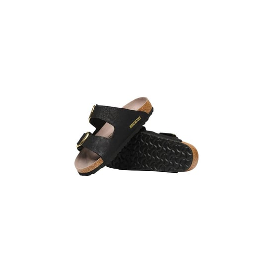 Birkenstock Black Synthetic Flat Sandals - Image 4