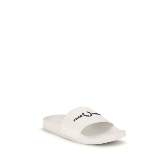 Fred Perry White Rubber Sandals - Image 2