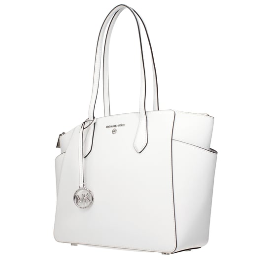 Michael Kors White Leather Shoulder Bag - Image 2