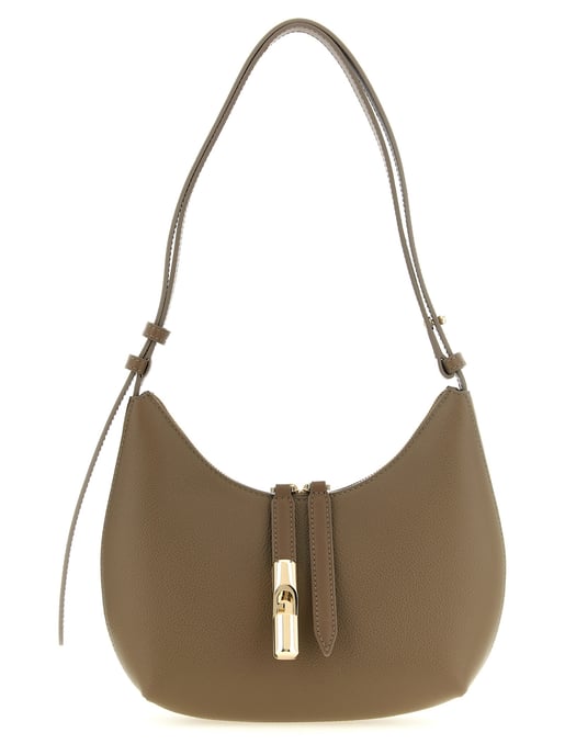 Furla Beige Calfskin Shoulder Bag - Image 1
