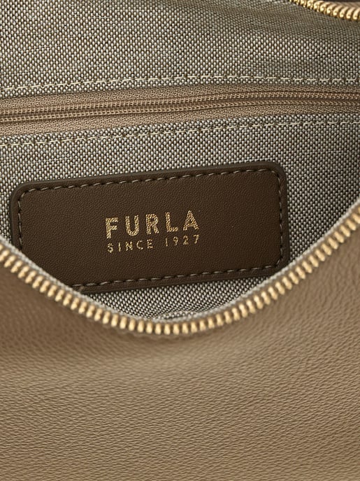 Furla Beige Calfskin Shoulder Bag - Image 4
