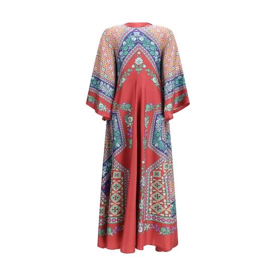 La Double J Multicolor Silk Casual Dress - Image 2