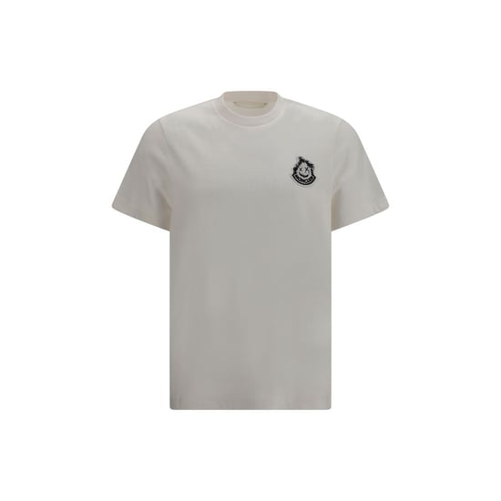 Moncler Beige Cotton T-Shirt - Image 1