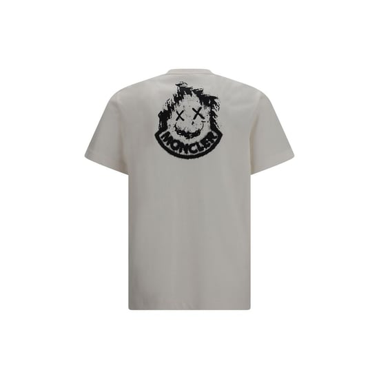 Moncler Beige Cotton T-Shirt - Image 2