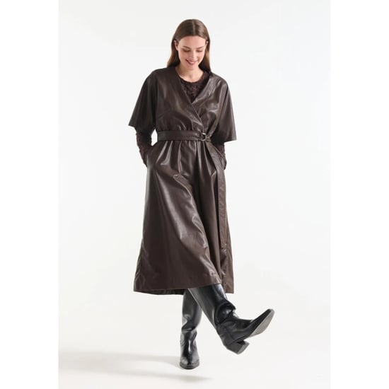 Jansen Amsterdam Linn lpu510 jurk dark brown - Image 4