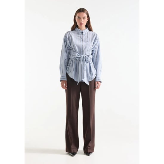 Jansen Amsterdam Livia mcs715 stripe belt blue/ brown - Image 2