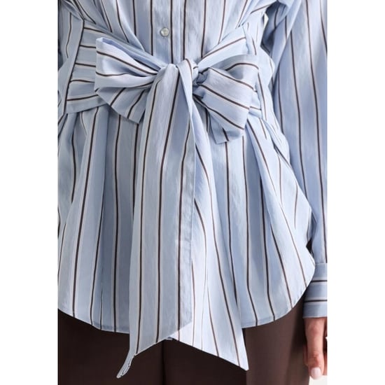 Jansen Amsterdam Livia mcs715 stripe belt blue/ brown - Image 6