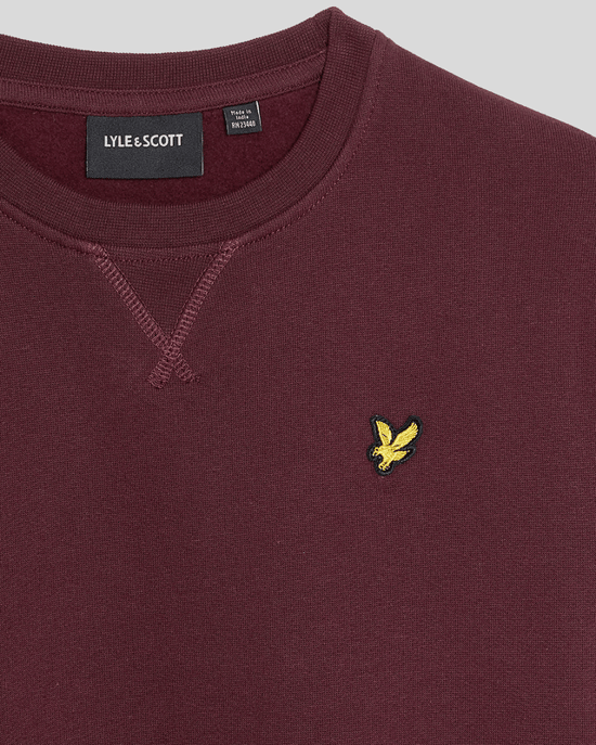 Lyle & Scott Jongens Klassieke Ronde Hals Sweatshirt - Bordeauxrood - Image 3