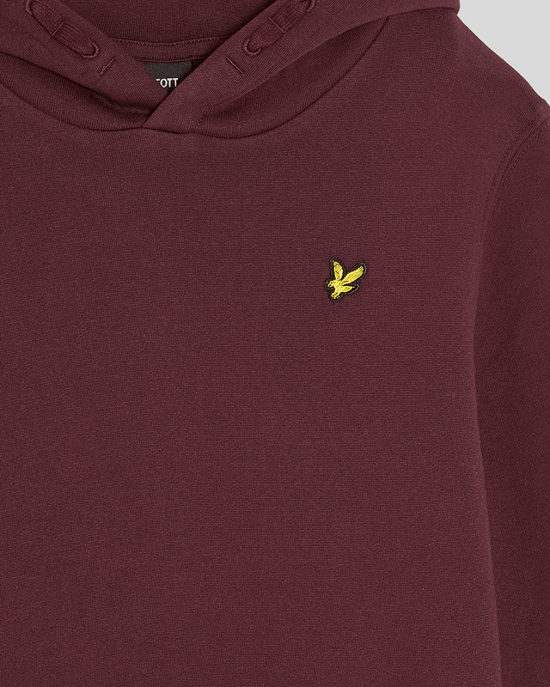 Lyle & Scott Boys' Brush Back Hoodie - Burgundy - Image 3