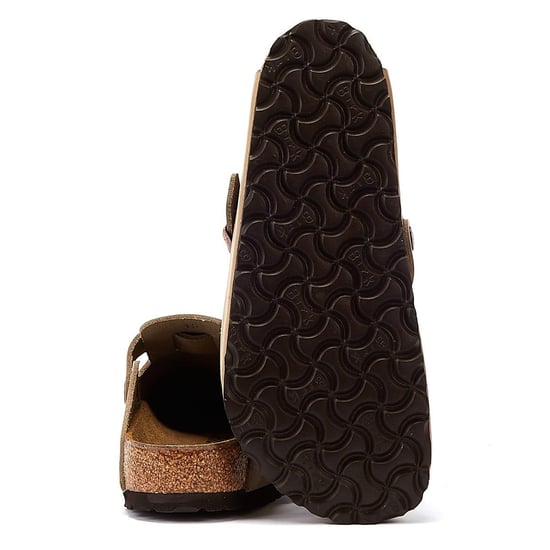 Birkenstock Boston Waxy Leather Narrow Tabacco Brown Klompen - Image 4