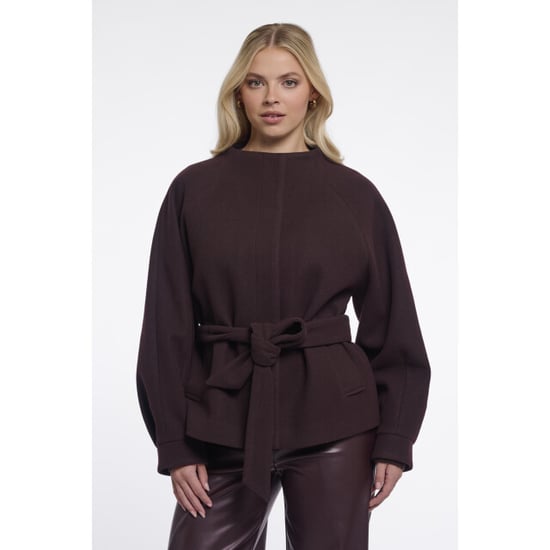 Rino & Pelle short coat with collar cornelia.7002611 10873 chocolate bean - Image 1