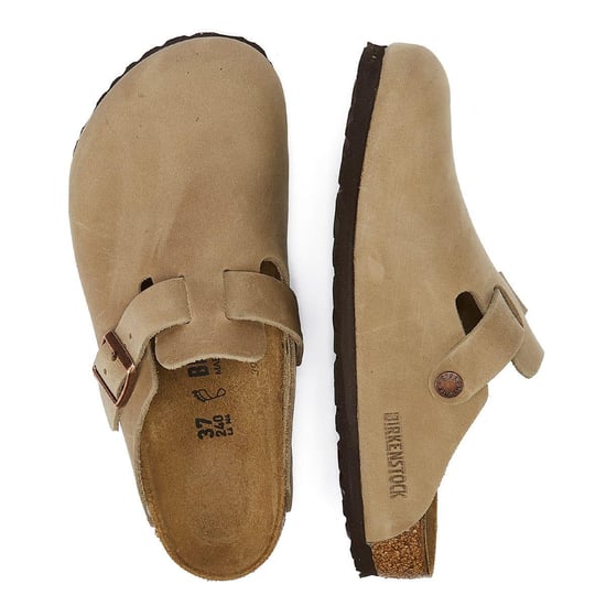 Birkenstock Boston Waxy Leather Narrow Tabacco Brown Klompen - Image 6