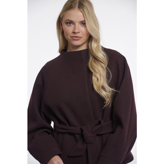 Rino & Pelle short coat with collar cornelia.7002611 10873 chocolate bean - Image 4