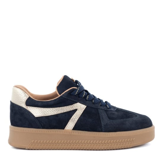 Babouche Liva-48 529 navy gold lage sneakers dames - Image 2