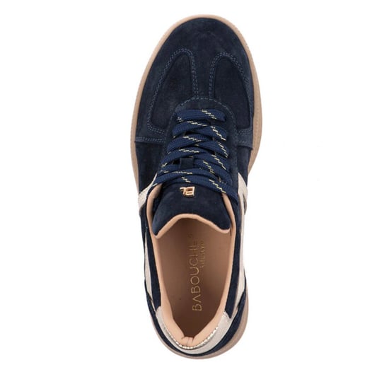 Babouche Liva-48 529 navy gold lage sneakers dames - Image 4