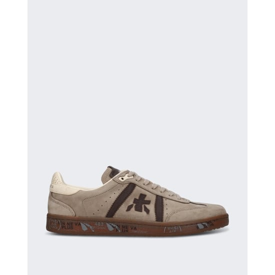 Premiata Heren lichte leren sneaker met veterschoensluiting - Image 1