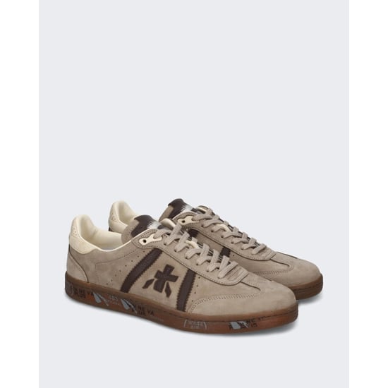 Premiata Heren lichte leren sneaker met veterschoensluiting - Image 3