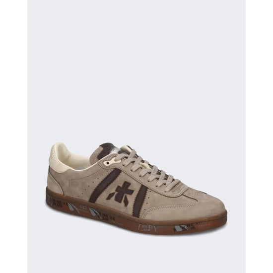 Premiata Heren lichte leren sneaker met veterschoensluiting - Image 4
