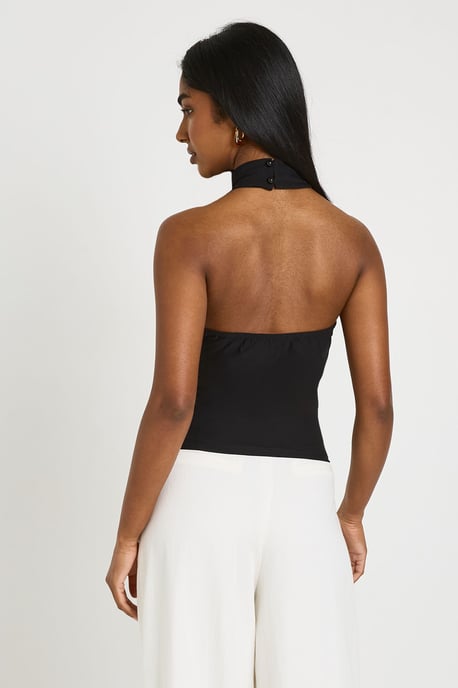 Fitted Halterneck Cinched Top - Image 2