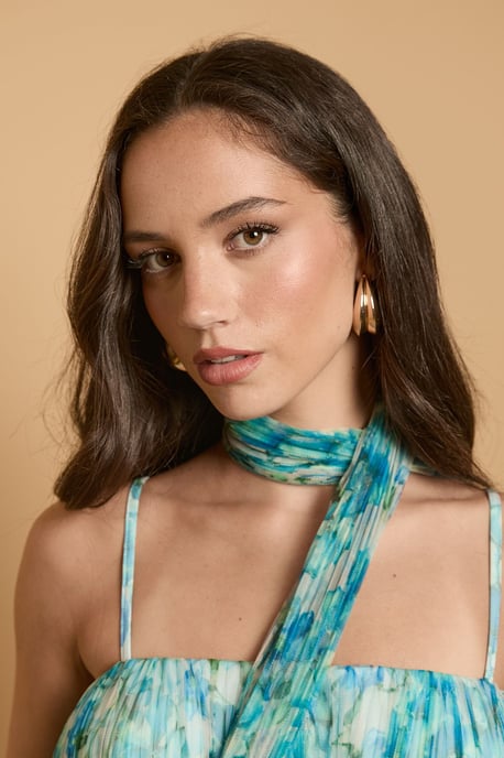 Corset Detail Pleated Mesh Jumpsuit - Image 4