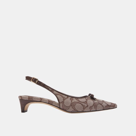 Bow Slingback Heel In Signature Jacquard - Image 2
