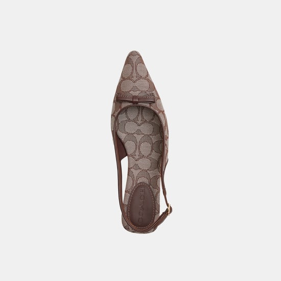 Bow Slingback Heel In Signature Jacquard - Image 3