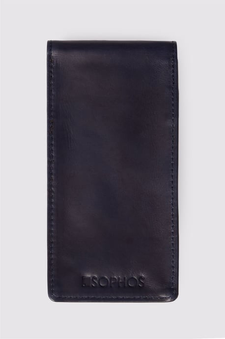 Leather Glass Case in Dark Red - Image 1