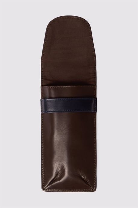 Leather Glass Case in Dark Red - Image 3