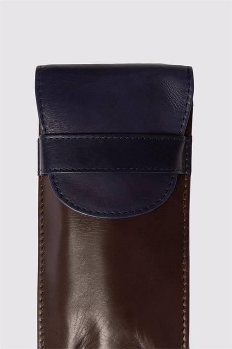 Leather Glass Case in Dark Red - Image 4