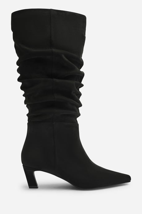 Wheres That From Womens Kensley Ruched Slouch Knee High Snipped Toe Boot - Image 1