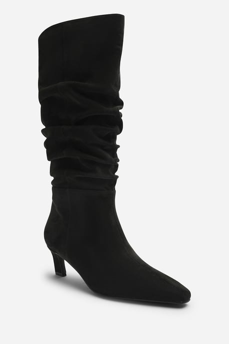 Wheres That From Womens Kensley Ruched Slouch Knee High Snipped Toe Boot - Image 2